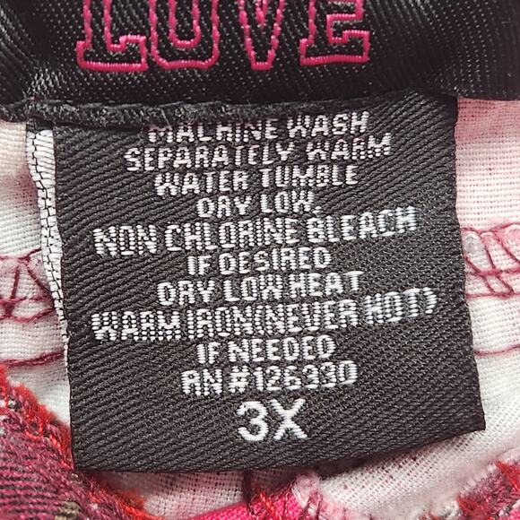 Love Love Love Y2K Red Plaid Grunge Faux Cargo Plus Joggers Pants Women's 3X - Picture 3 of 12